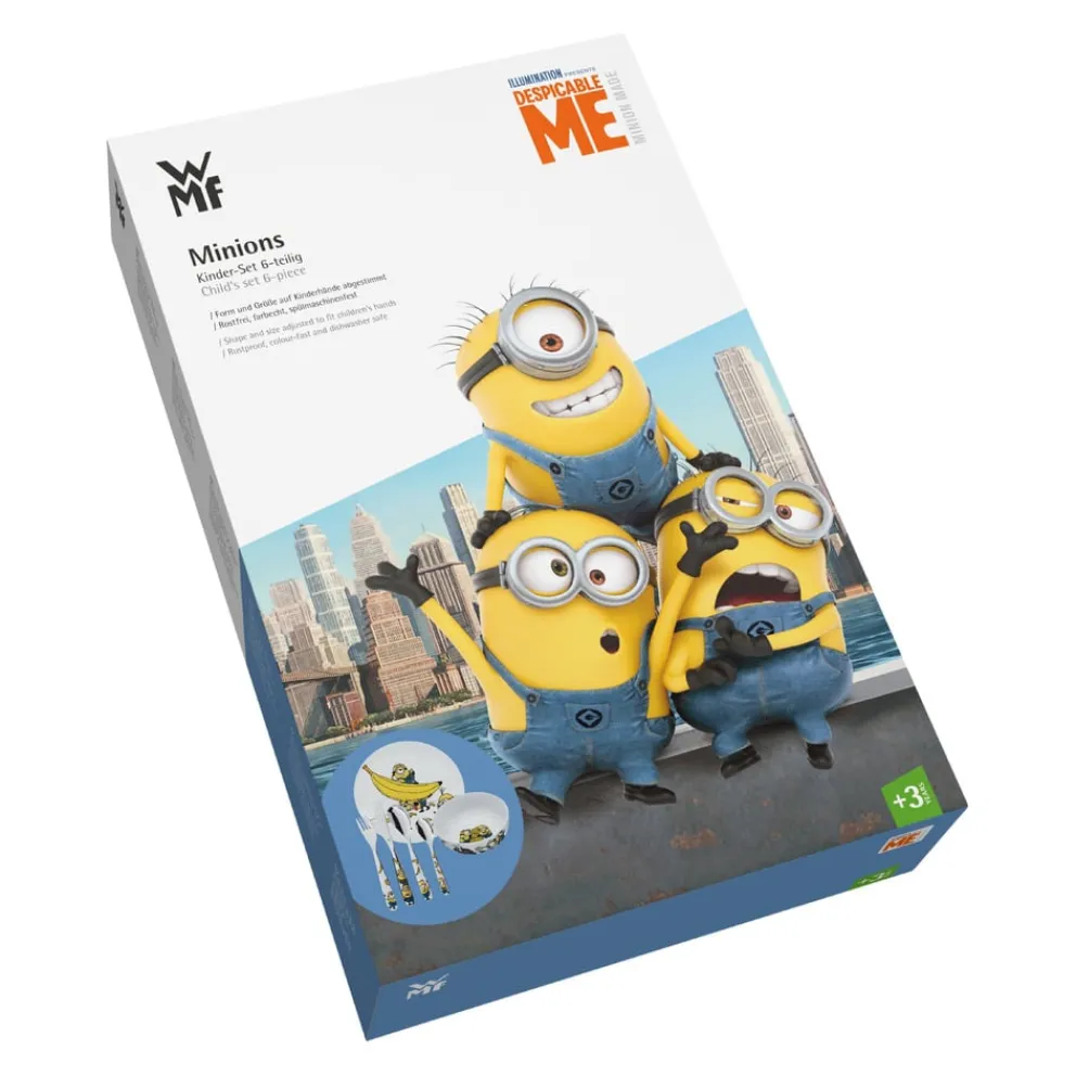 WMF Kinder Geschirr-Set Minions multicolor, silber Clearance