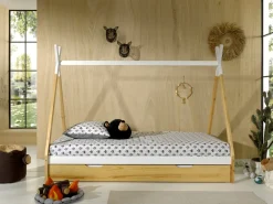 MID.YOU Kinderbett Tipi eichefarbig, weiss Sale