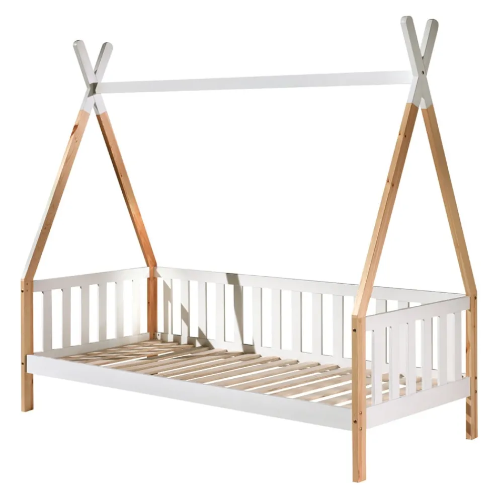 MID.YOU Kinderbett Tipi weiss Discount