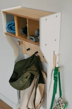 Duck Woodworks Kindergarderobe Dubna weiss Discount