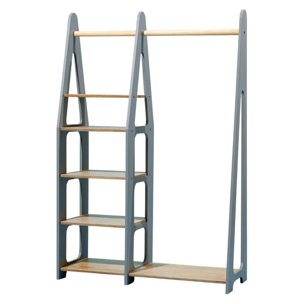 Duck Woodworks Kinderkleiderschrank Misa grau Hot