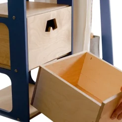 Duck Woodworks Kinderkleiderschrank Misa blau Online