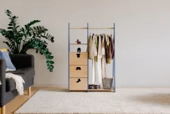 Duck Woodworks Kinderkleiderschrank Misa blau Online