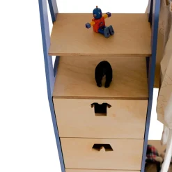 Duck Woodworks Kinderkleiderschrank Misa blau Online