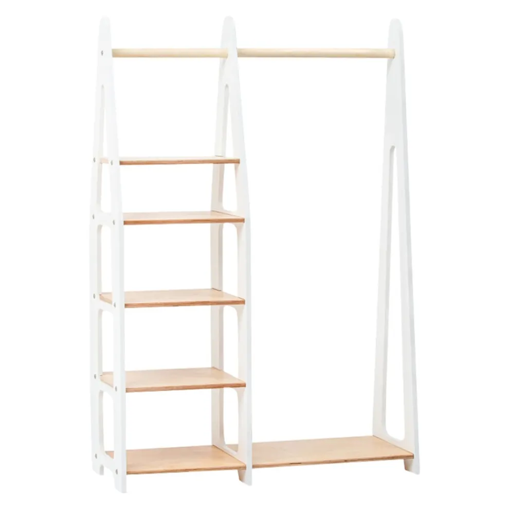 Duck Woodworks Kinderkleiderschrank Misa weiss