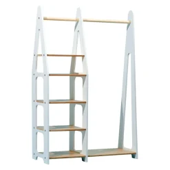Duck Woodworks Kinderkleiderschrank Misa weiss