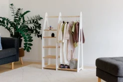 Duck Woodworks Kinderkleiderschrank Misa weiss