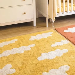 LORENA CANALS Kinderteppich Clouds gelb Outlet