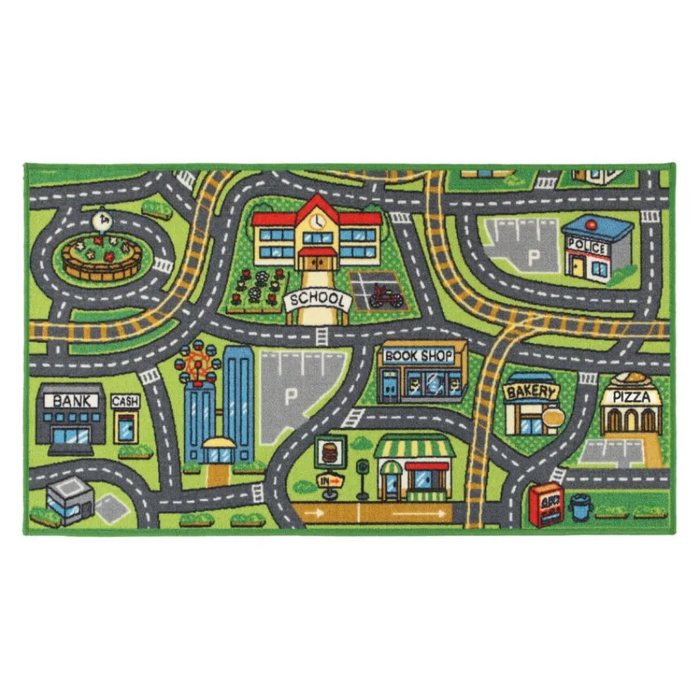 Ben'n'jen Kinderteppich Little Town bunt New