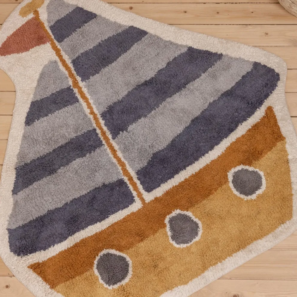 LITTLE DUTCH Kinderteppich Rugs grau, graublau, sandbraun Clearance