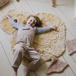LORENA CANALS Kinderteppich Tierfreunde gelb New