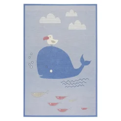 ESPRIT Kinderteppich Whale Buddy blau Outlet