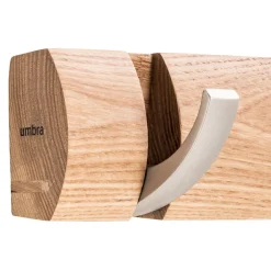Umbra Klapphaken Hook chromfarbig, eichefarbig Outlet