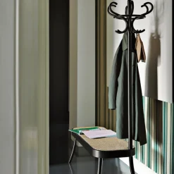 Gebrüder Thonet Vienna Kleiderständer Coat Rack Bench SCHICHTHOLZ / C01 Nero 9005 Hot