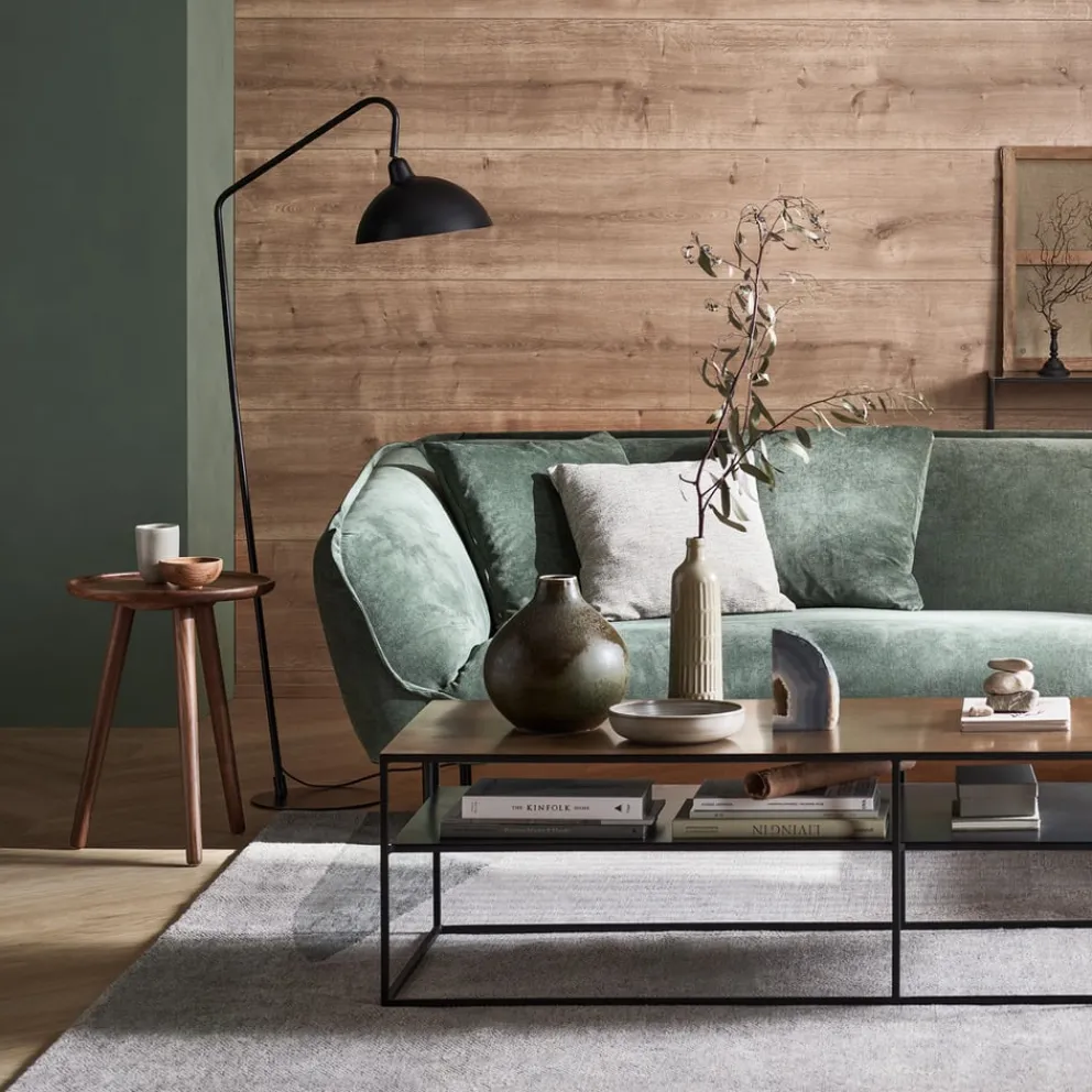 Johann Jakob Klubtisch Almeria messing Outlet