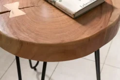 MID.YOU Klubtisch Bagli hellbraun, schwarz Hot