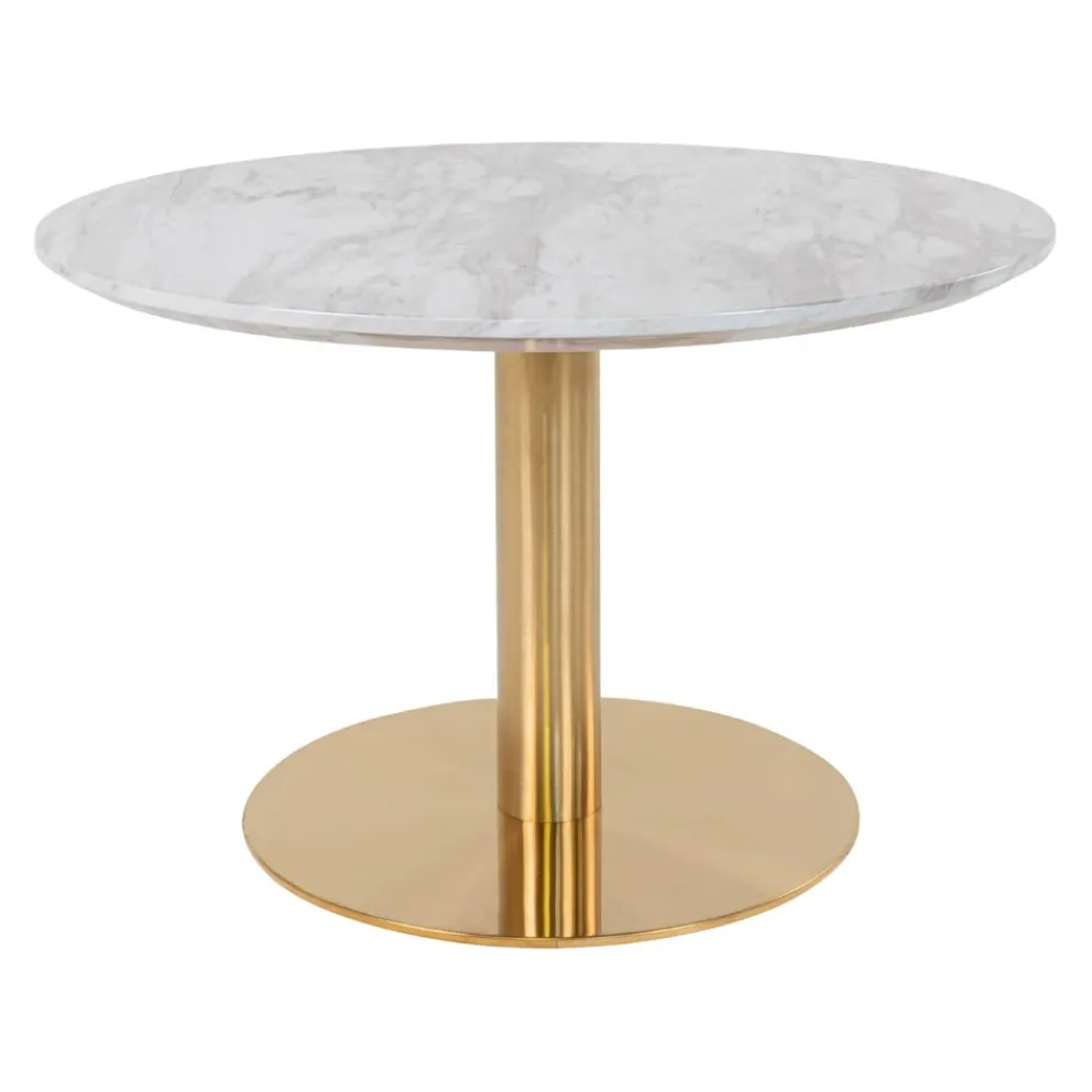 Johann Jakob Klubtisch Bolzano messing, weiss Hot