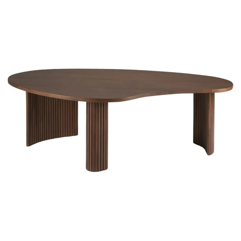 Ethnicraft Klubtisch Boomerang braun Discount