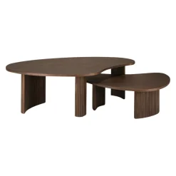 Ethnicraft Klubtisch Boomerang braun Discount