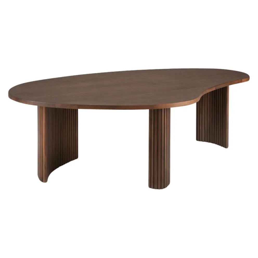 Ethnicraft Klubtisch Boomerang braun Discount