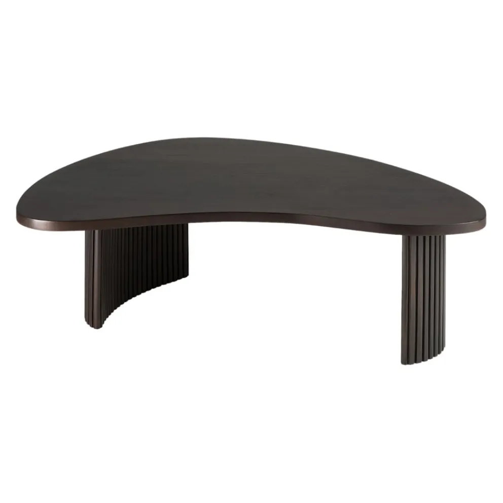 Ethnicraft Klubtisch Boomerang dunkelbraun