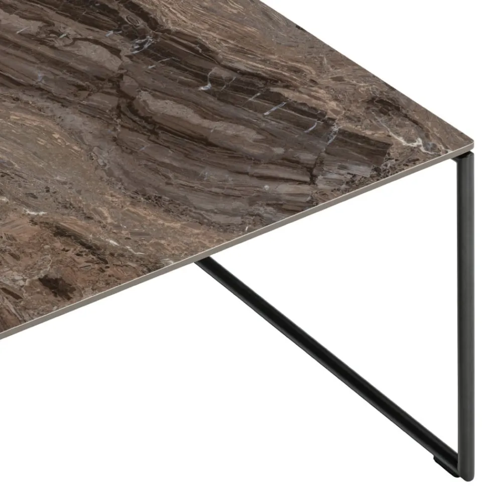 Edition Klubtisch Fortuna Ceramic 2, Gloss Frappucino