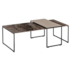Edition Klubtisch Fortuna Spruzza 070 Taupe New