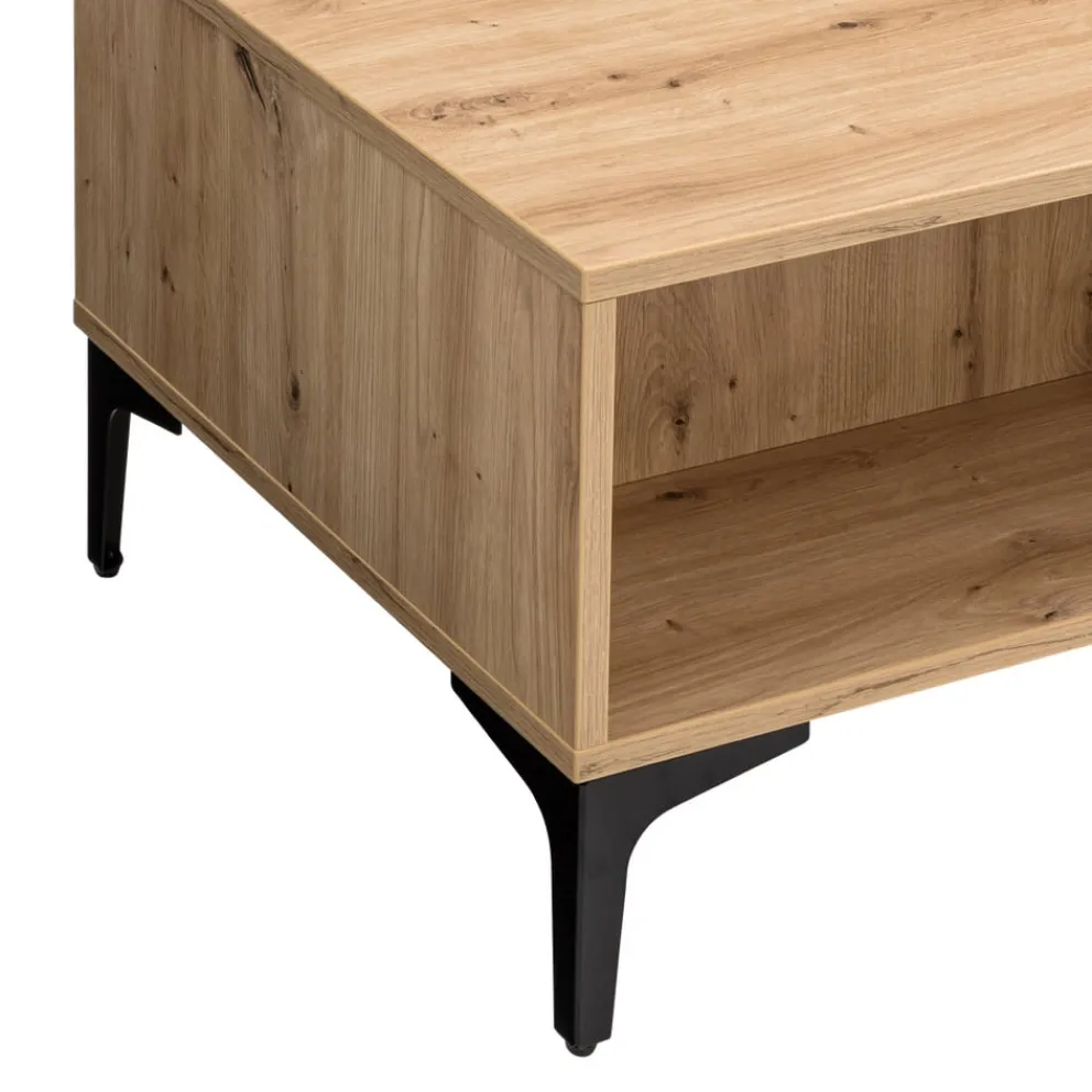 BYYU Klubtisch Kleo eichefarbig, schwarz New