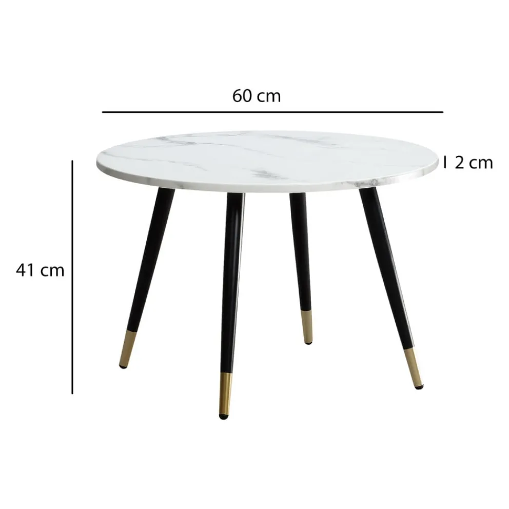 MID.YOU Klubtisch Marmor weiss Online