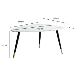 MID.YOU Klubtisch Marmor weiss Sale