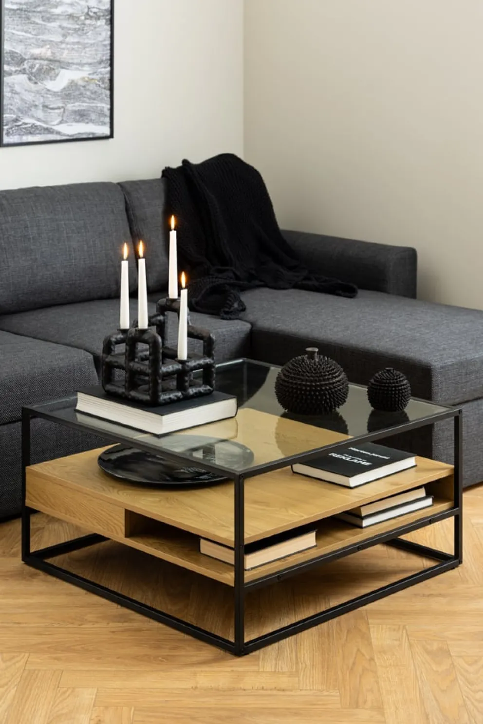 MID.YOU Klubtisch Randolf schwarz Clearance