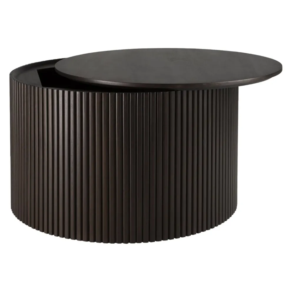 Ethnicraft Klubtisch Roller Max dunkelbraun Outlet