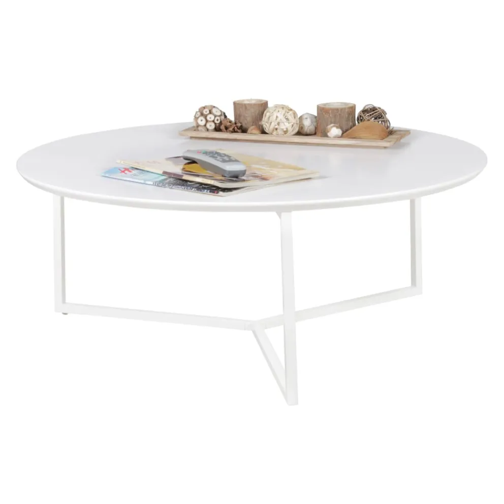MID.YOU Klubtisch Rund weiss Discount