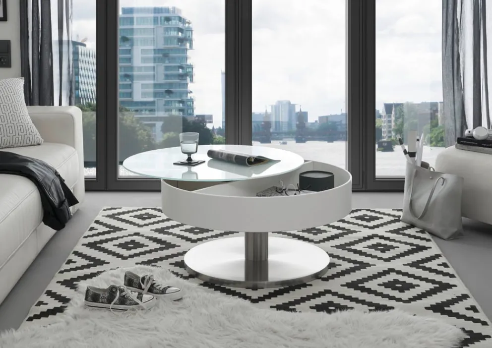 Johann Jakob Klubtisch Suva weiss Discount