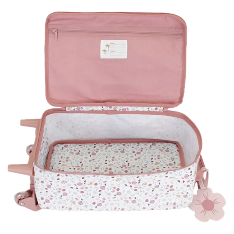 LITTLE DUTCH Koffer Flowers Butterflies rosa
