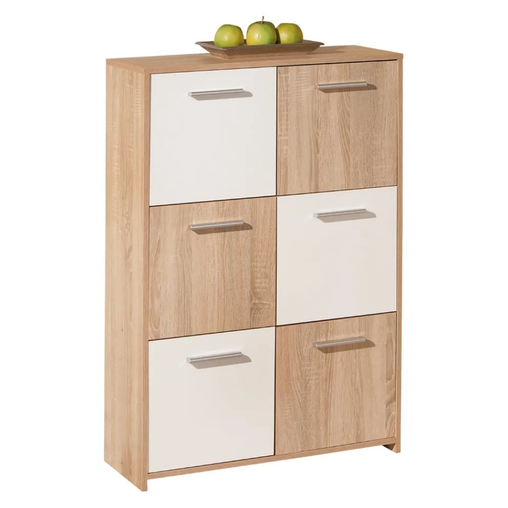 MID.YOU Kommode Egadi-506 eichefarbig, weiss Discount