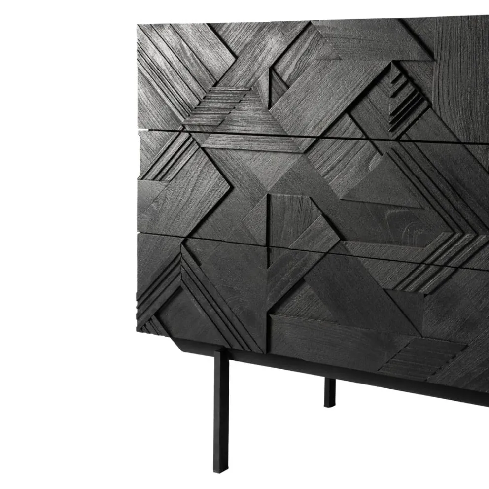 Ethnicraft Kommode Graphic schwarz Outlet