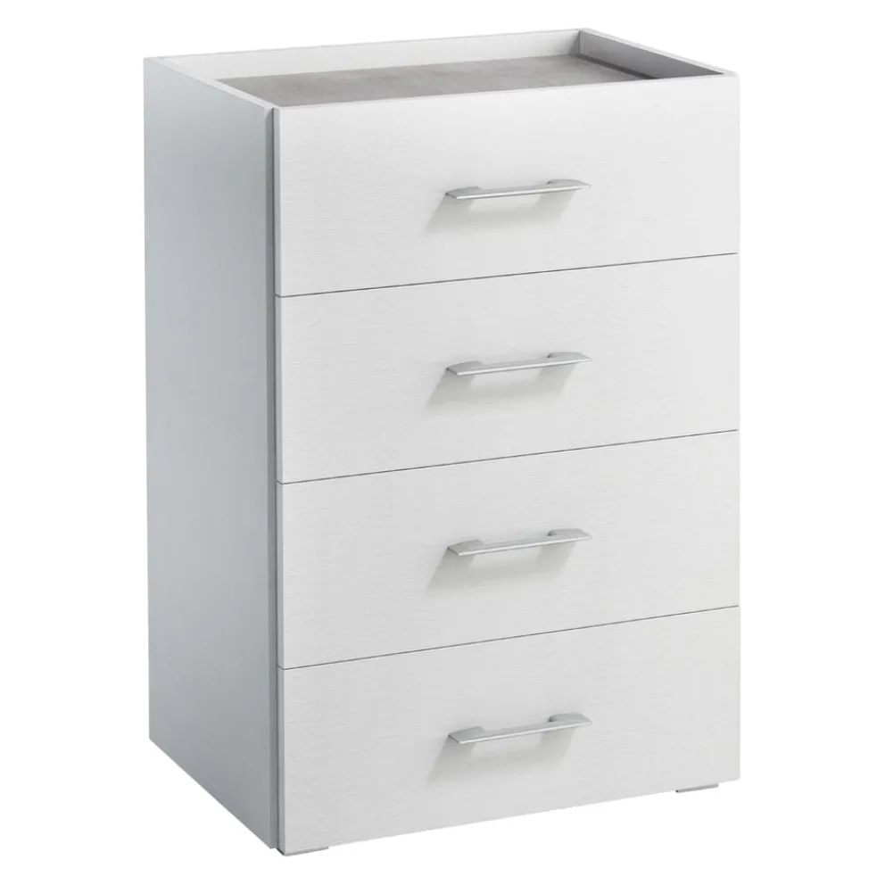 Sikelia Kommode Living betongrau, weiss