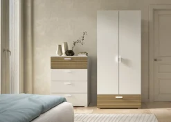 Sikelia Kommode Living eichefarbig, weiss Clearance