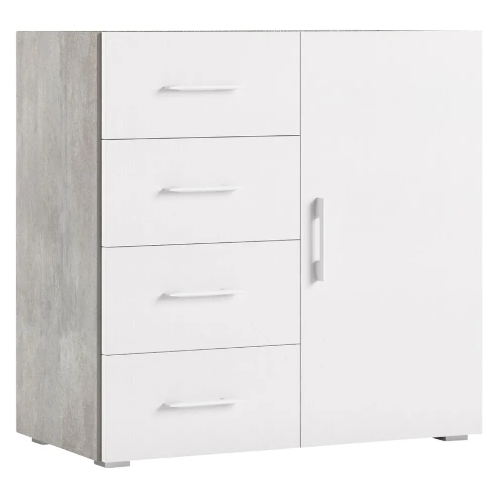 Sikelia Kommode Living betongrau, weiss Online
