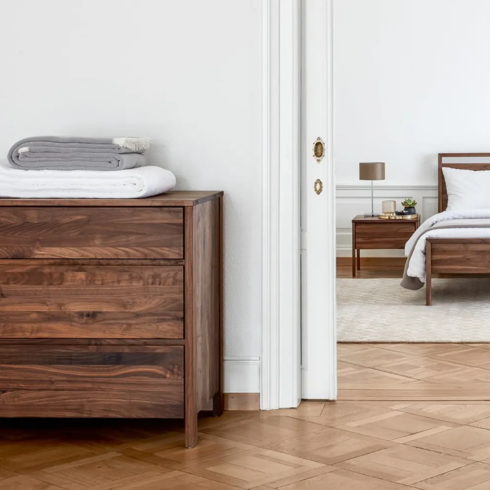 edy&liv Kommode Lyn-2 nussbaumfarbig New