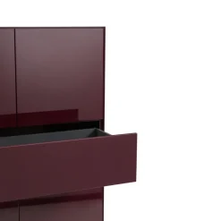 Piure Kommode Nex Hochglanz H15 purple red New