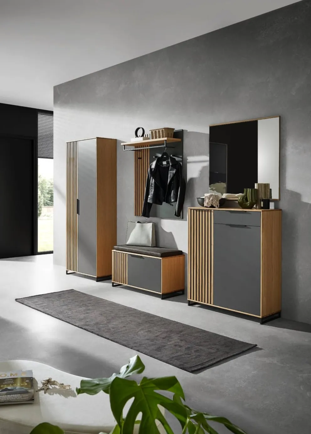Dieter Knoll Kommode Riva anthrazit, eichefarbig Sale