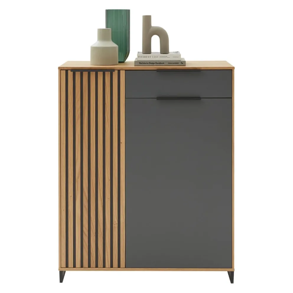 Dieter Knoll Kommode Riva anthrazit, eichefarbig Sale