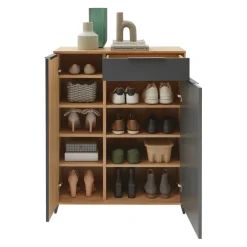 Dieter Knoll Kommode Riva anthrazit, eichefarbig Sale