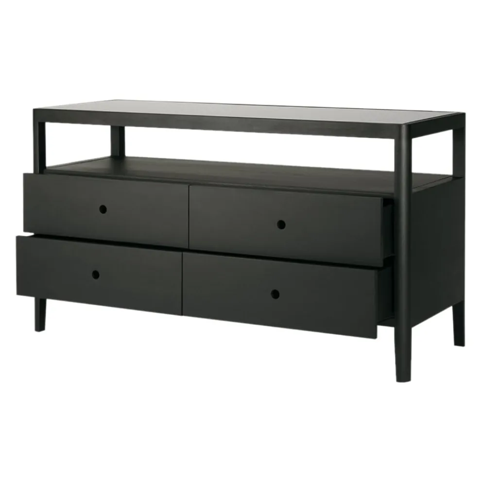 Ethnicraft Kommode Spindle schwarz Discount