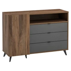 one Kommode Stein nussbaumfarbig Outlet