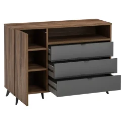 one Kommode Stein nussbaumfarbig Outlet