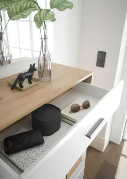 Carry Home Kompaktgarderobe Georgia eichefarbig, weiss Best