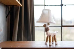 Happy Lamps LED Tischleuchte Wolle braun, dunkelrot, weiss Sale